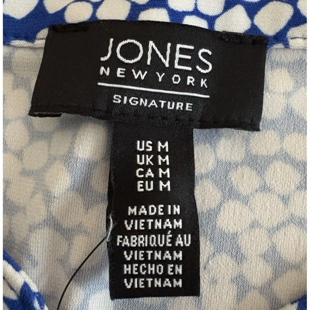 Jones Of New York Shirt Women’s Size Medium Signature 3/4 Sleeve Stretch NWT $69 - Picture 12 of 12